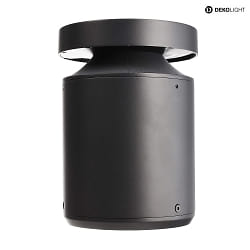 bollard lamp FARO 25 IP65, dark grey, clear dimmable