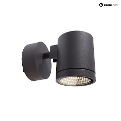 Outdoor LED wall luminaire MOBBY II, IP55, 9W 3000K 810lm 53, dimmable, dark grey