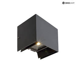 LED Udendrslampe ARCTURUS II LED Vglampe, 5.5W, 3000K, 0-90, IP54, mrkegr