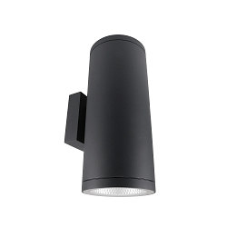 Fasadespot SHORELINE PRO ROUND 140 UP&DOWN 2-flammer, rund, CCT Switch IP65, m�rkegr� d�mpbar