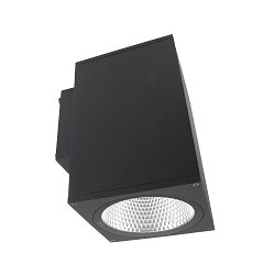 Fasadespot SHORELINE PRO SQUARE 140 DOWN 1-flamme, firkantet, CCT Switch IP65, m�rkegr� d�mpbar
