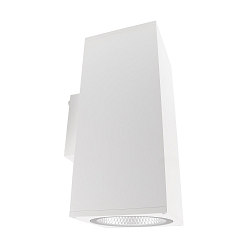 Fasadespot SHORELINE PRO SQUARE 140 UP&DOWN 2-flammer, firkantet, CCT Switch IP65, hvid d�mpbar
