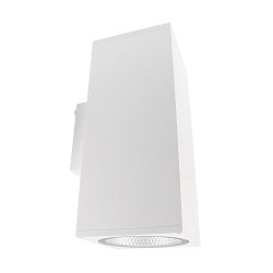 Fasadespot SHORELINE PRO SQUARE 140 UP&DOWN 2-flammer, firkantet, CCT Switch IP65, hvid d�mpbar