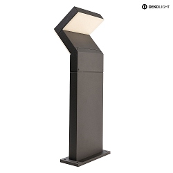 Outdoor LED floor lamp TAYGETA 600, height 60cm, IP65, 16W 3000K 1500lm 110, die-cast aluminum, dark grey