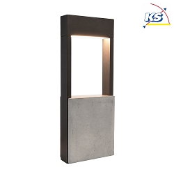 Deko-Light Outdoor LED Floor lamp CHERTAN 450, height 45cm, IP54, 12W 3000K 640lm 120, aluminum die casting, dark gray