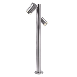 Udend�rs stativlampe ZILLY II svingbar, konstant sp�nding GU10 IP44, klar, s�lv, gennemsigtig d�mpbar