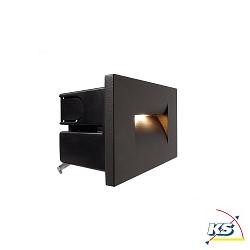 Recessed LED wall luminaire YVETTE I outdoor luminaire, voltage constant, asymmetrical, 220-240V AC, 3.6W, 3000K, anthracite