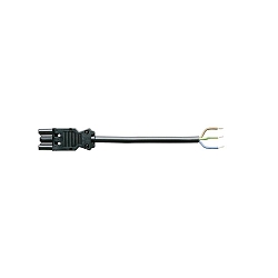 Wieland tilslutningskabel med socket, 220-240V, 100cm