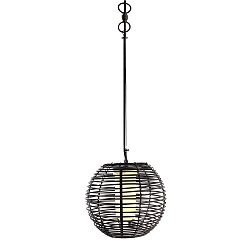 Udend�rslampe VELORUM, Dekorativ Pendel, E27, sort