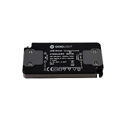 Deko-Light Str�mforsyning FLAT, Power Supply 500mA 6W, Input: 220-240V AC, Output 2-12V DC, Output: 500mA, 6W, sort