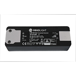 LED str�mforsyning BASIC CC V8-40-500mA/40W konstant str�m, m�rkegr�, sort