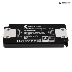 LED driver FLAT CC UT500MA current constant, switchable, dark grey, black