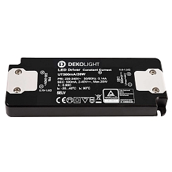 LED str�mforsyning FLAT CC UT500mA/20W konstant str�m, sort