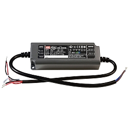 Meanwell Str�mforsyning, CV, PWM-120-24KN, sp�ndingskonstant, d�mpbar: KNX, 90-305V AC/50-60Hz, 24V DC
