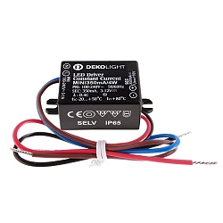 Str�mforsyning (CC, DC) MINI, CC, 350mA/4W konstant str�m, sort