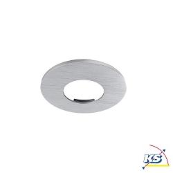 Accessories for COB 68 FIRE RATED cover, round, 4 mm, brushed silver