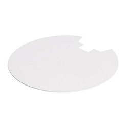 Bagd�ksel til serie UNI II, � 9.5cm, hvid
