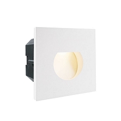 D�kning RUND til LED V�gindbygningslampe LIGHT BASE II COB OUTDOOR, 10 x 10cm, str�levinkel 63�, aluminium, hvid