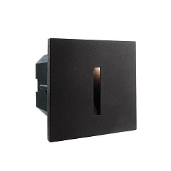 D�kning LINE�R til LED V�gindbygningslampe LIGHT BASE II COB OUTDOOR, 10 x 10cm, str�levinkel 43�, aluminium, sort