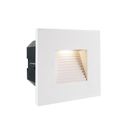 D�kning FIRKANTET / TRIN til LED V�gindbygningslampe LIGHT BASE II COB OUTDOOR, 10 x 10cm, str�levinkel 70�, hvid