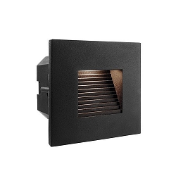 D�kning FIRKANTET / TRIN til LED V�gindbygningslampe LIGHT BASE II COB OUTDOOR, 10 x 10cm, str�levinkel 70�, sort