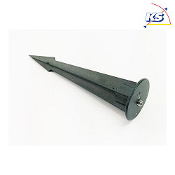 Ground spike for Outdoor series COLT, versions 4/8W, M5 thread, length 17cm, aluminum, black gray