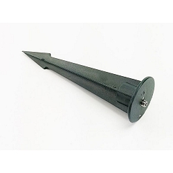 Jordspyd til Udend�rs serie COLT, versioner 4 / 8W, M5 gevind, 17cm, aluminium, sort gr�