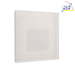 Cover SQUARE for recessed LED wall luminaire ALWAID, misty, white