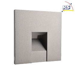 Cover SQUARE for recessed LED wall luminaire ALWAID, grey