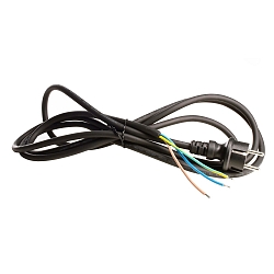 Tilslutningskabel med 230V netstik, 295cm