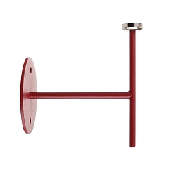 V�gholder til magnetisk lampe MIRAM, B/H: 8,5cm/9,6cm, r�d