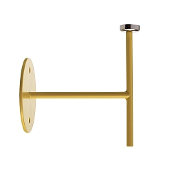 V�gholder til magnetisk lampe MIRAM, B/H: 8,5cm/9,6cm, gul