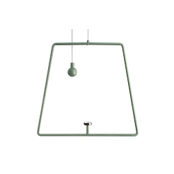 Pendel til magnetisk lampe MIRAM, B/H: 20,5cm/18,5cm, gr�n