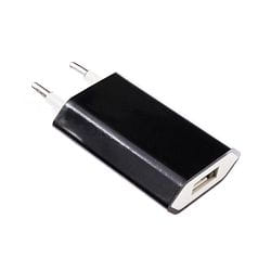 plug-in str�mforsyning USB-A, sort