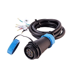 Kabelsystem, Weipu HQ 12/24/48V Feed-kabel 5-polet, 1 meter