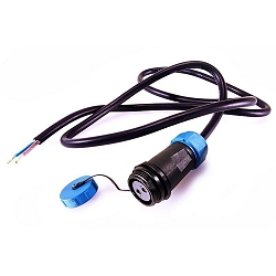 Cable system Weipu HQ 12/24/48V feed-in cable 2-poles, 100cm