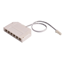 MINI-AMP 6-fold distribut�r (1x stik, 6x stikkontakt) 20cm, 12V/24V, maks. 3A, IP20