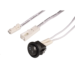 MINI-AMP Indbygget afbryder (stik-stikkontakt) 2x 100cm, 12V/24V, maks. 3A, IP20