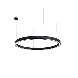 pendant luminaire LAUTARO 1200/60 UP/DOWN PRISMA P4 IP20, black dimmable