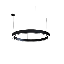pendant luminaire LAUTARO 1200/80 DOWN OPAL P4 IP20, black dimmable