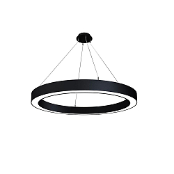 pendant luminaire LAUTARO 1200/100 DOWN OPAL M4 IP20, black dimmable