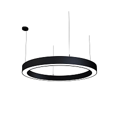 pendant luminaire LAUTARO 1200/100 DOWN OPAL P4 IP20, black dimmable