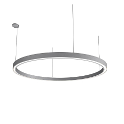 pendant luminaire LAUTARO 1500/60 DOWN PRISMA P5 IP20, light grey dimmable