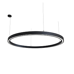 pendant luminaire LAUTARO 1500/60 DOWN PRISMA P5 IP20, black dimmable