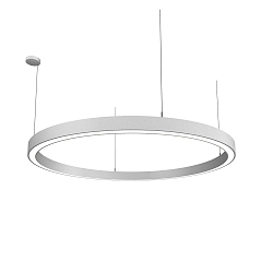pendant luminaire LAUTARO 1500/80 UP/DOWN OPAL P5 IP20, white dimmable