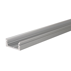 AU-01-10, flad U-Profil til 10 - 11,3 mm LED Strips, 100cm, anodiseret aluminium