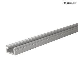 LED Profil AU-01-05 flad U-Profil til 5-5,7mm LED Strips, 100cm, anodiseret aluminium