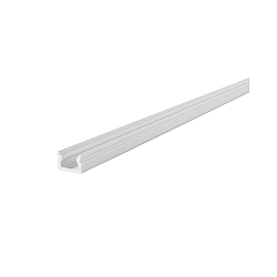 LED Profil AU-01-05 flad U-Profil til 5-5,7mm LED Strips, 200cm, hvid mat