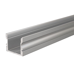 AU-02-12, h�j U-Profil til 12 - 13,3 mm LED Strips, 100cm, anodiseret aluminium