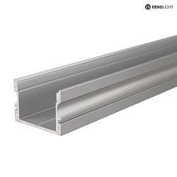 AU-02-15, hj U-Profil til 15 - 16,3 mm LED Strips, 100cm, anodiseret aluminium